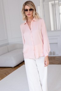 Koszula różowa pudrowa POWDER PINK CUPRO