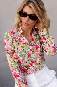 Koszula kolorowa w kwiaty WIOSNA