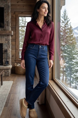 Koszula_luźna_bordowa_Burgund_LaWoman_01 sm.jpg