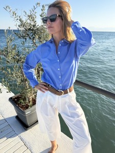 Koszula luźna kobaltowa OCEAN BLUE